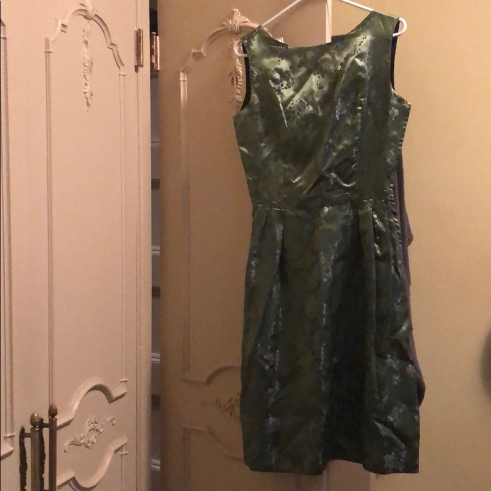Green Silk Vintage Dress